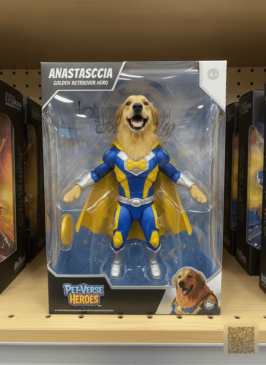 Turn this pet into a collectible action figure