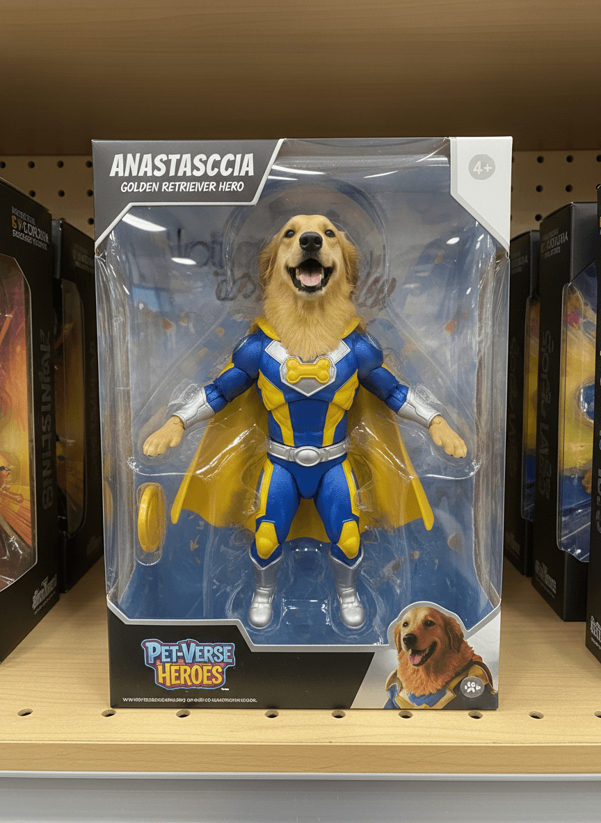 Turn this pet into a collectible action figure