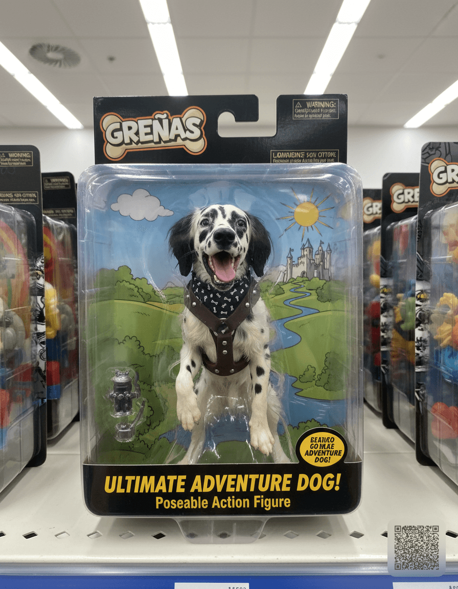 Turn this pet into a collectible action figure