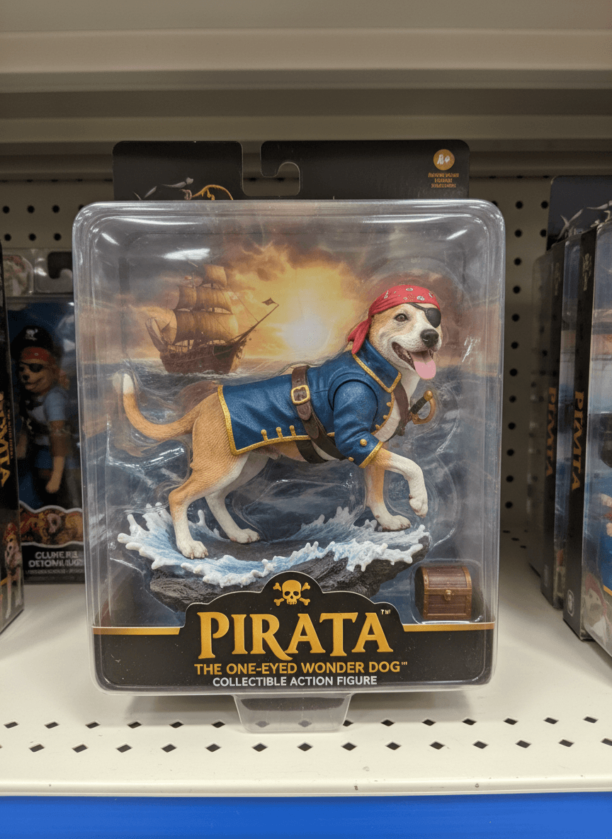 Turn this pet into a collectible action figure