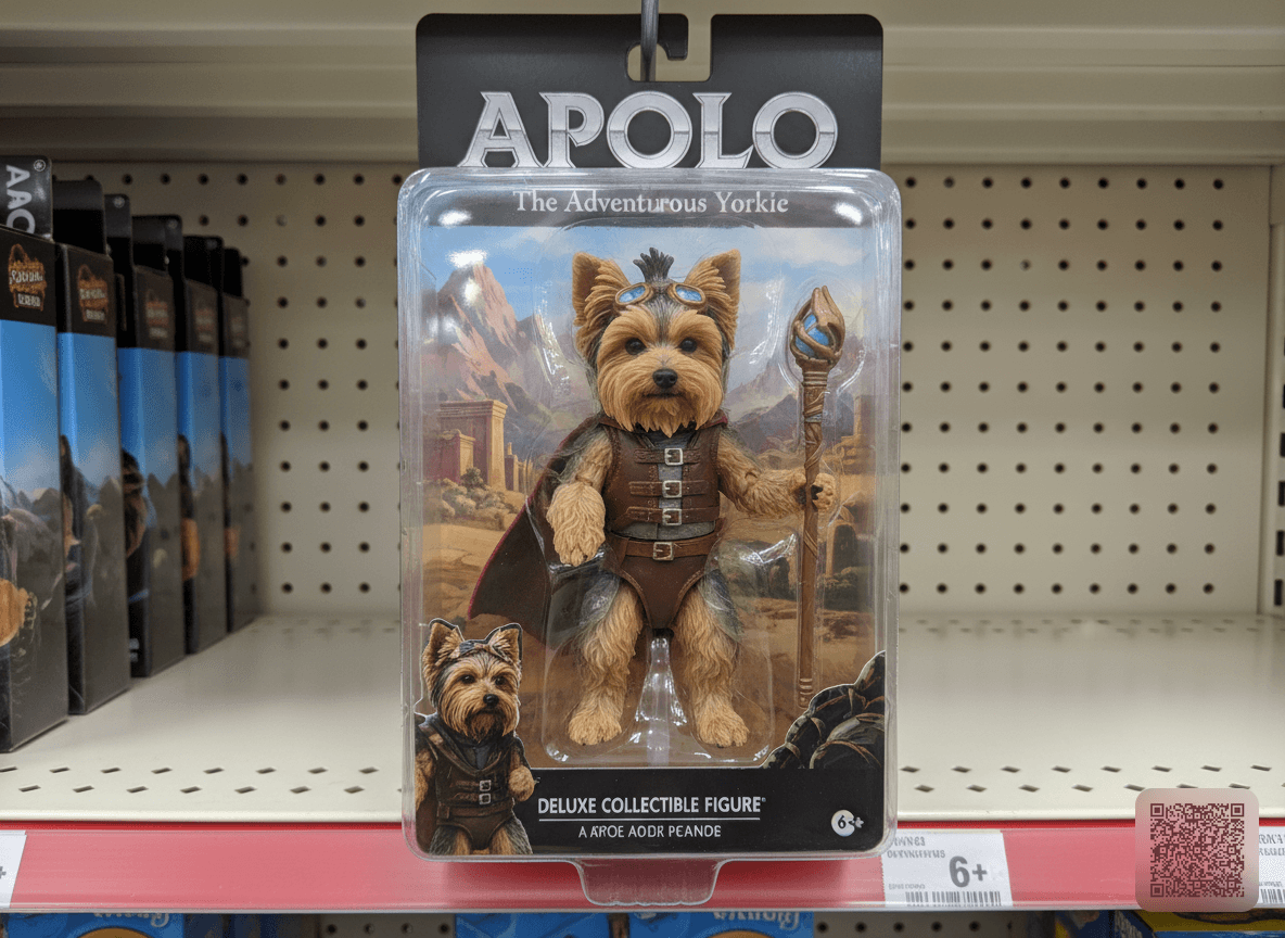 Turn this pet into a collectible action figure