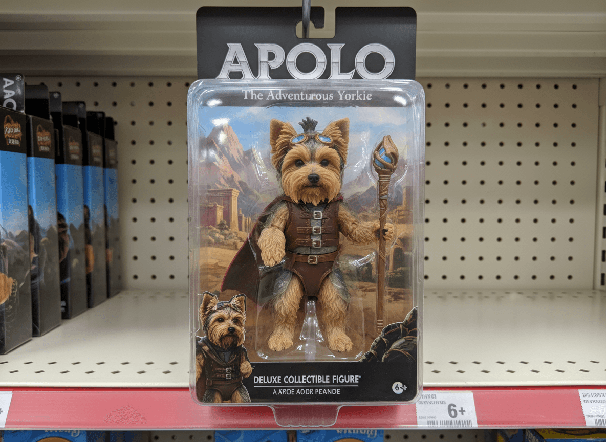 Turn this pet into a collectible action figure