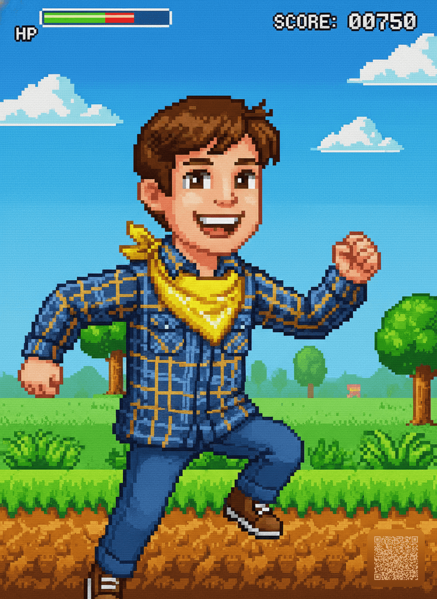 AI Retro 16-bit Video Game Character Generator