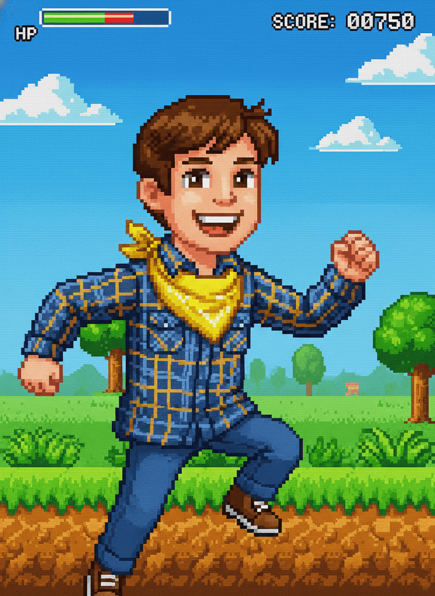 AI Retro 16-bit Video Game Character Generator