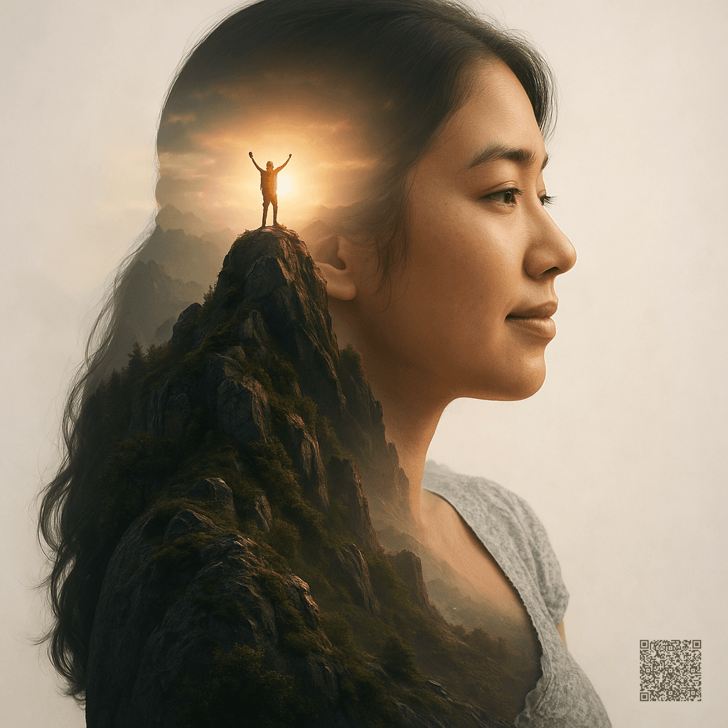 Dramatic Mountain Silhouette