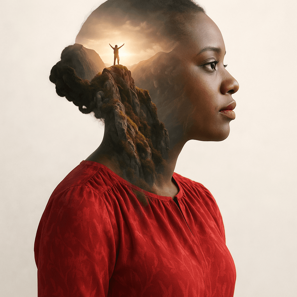 Dramatic Mountain Silhouette