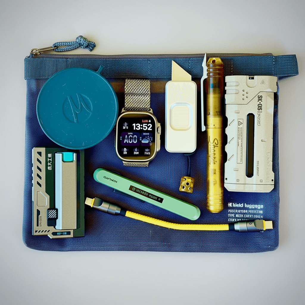 Knolling Flat-lay AI Photo