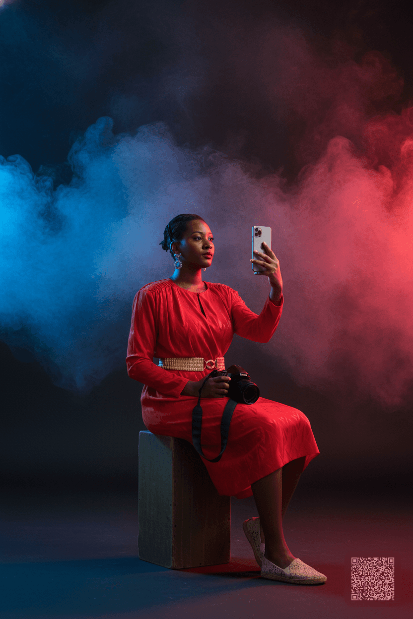 Coloured Smoke Portrait