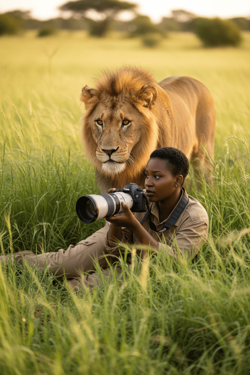 Nature Photographer Lion Hunt