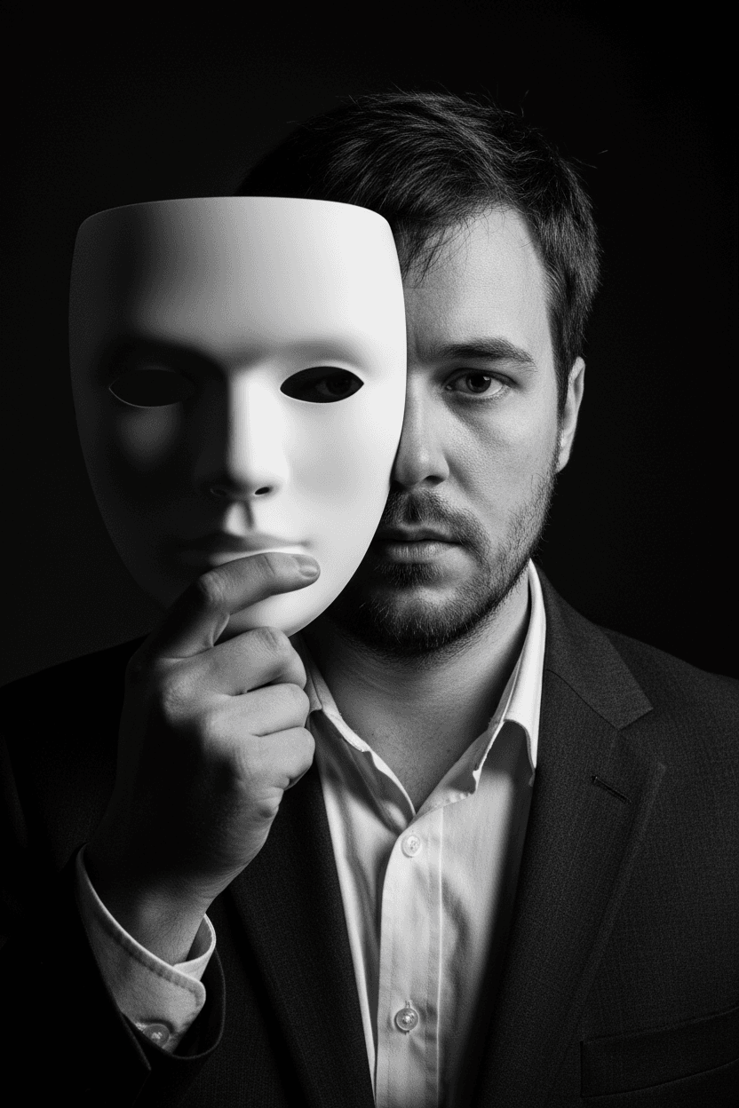Dramatic Mask Profile Photo