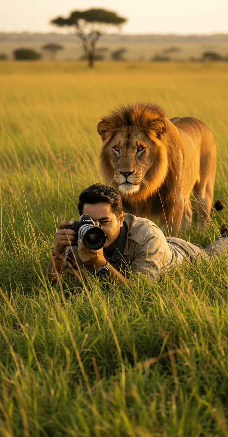 Nature Photographer Lion Hunt