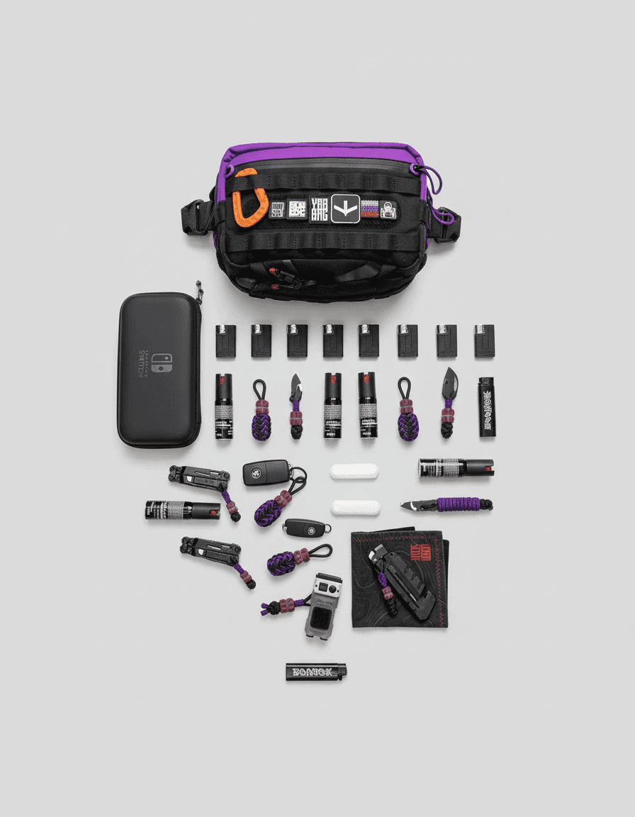 Knolling Flat-lay AI Photo