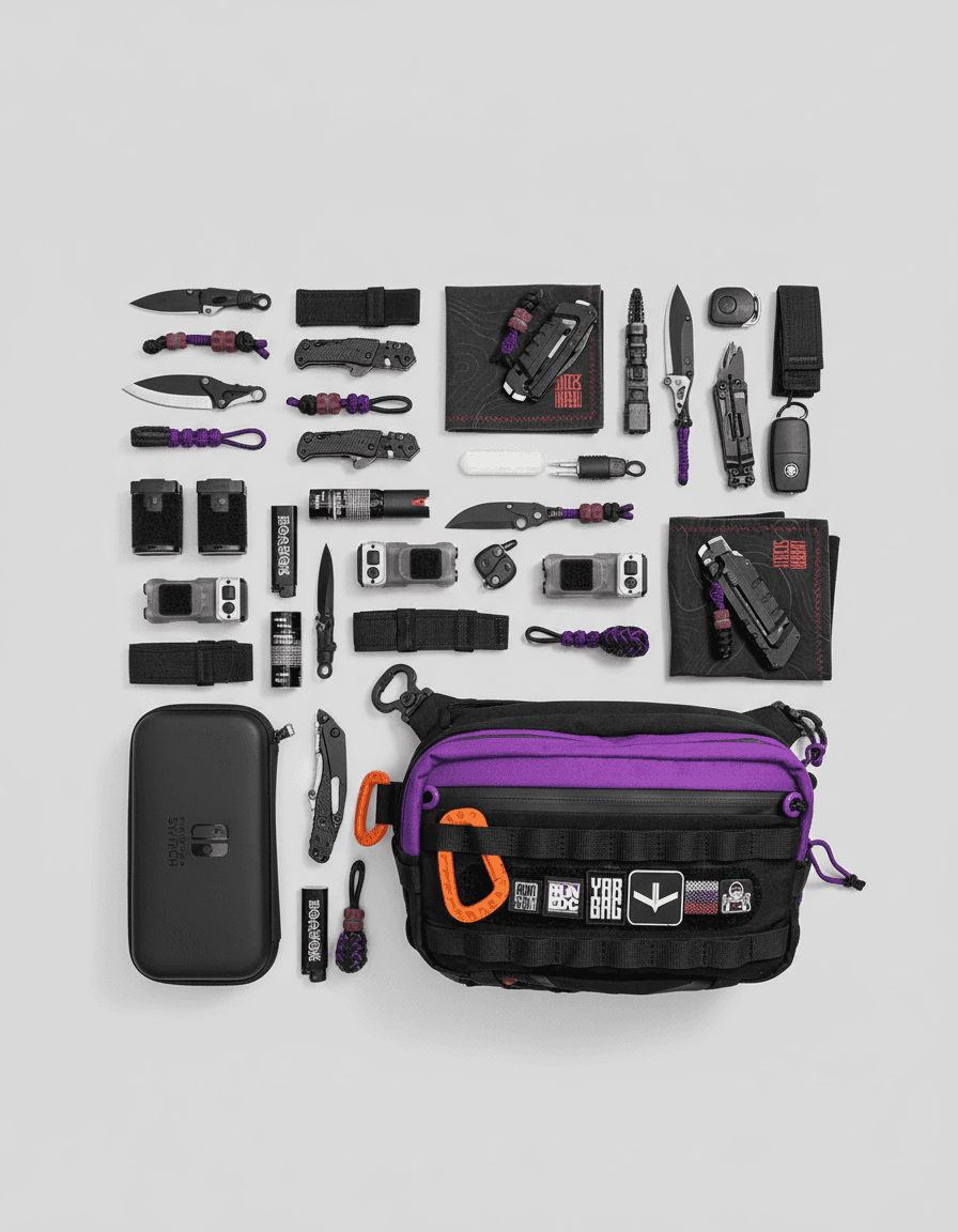 Knolling Flat-lay AI Photo