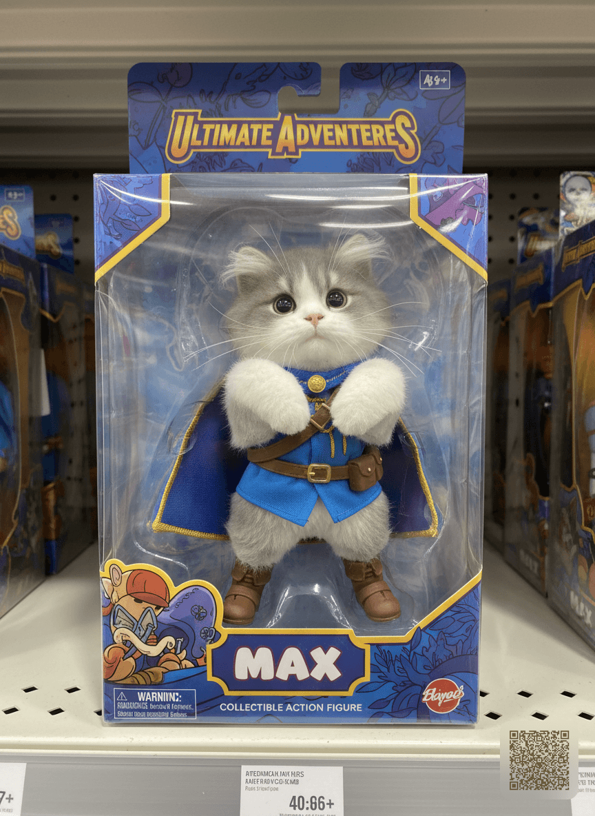 Turn this pet into a collectible action figure