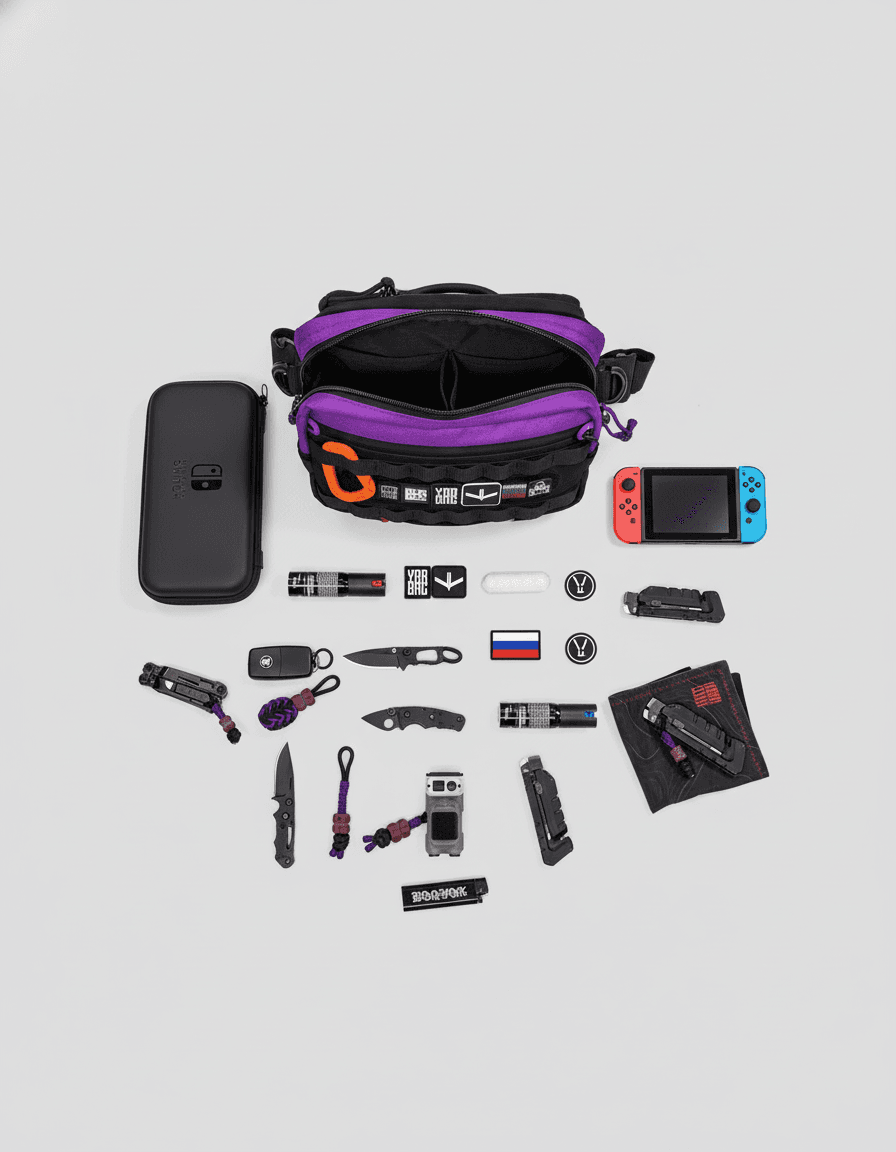 Knolling Flat-lay AI Photo