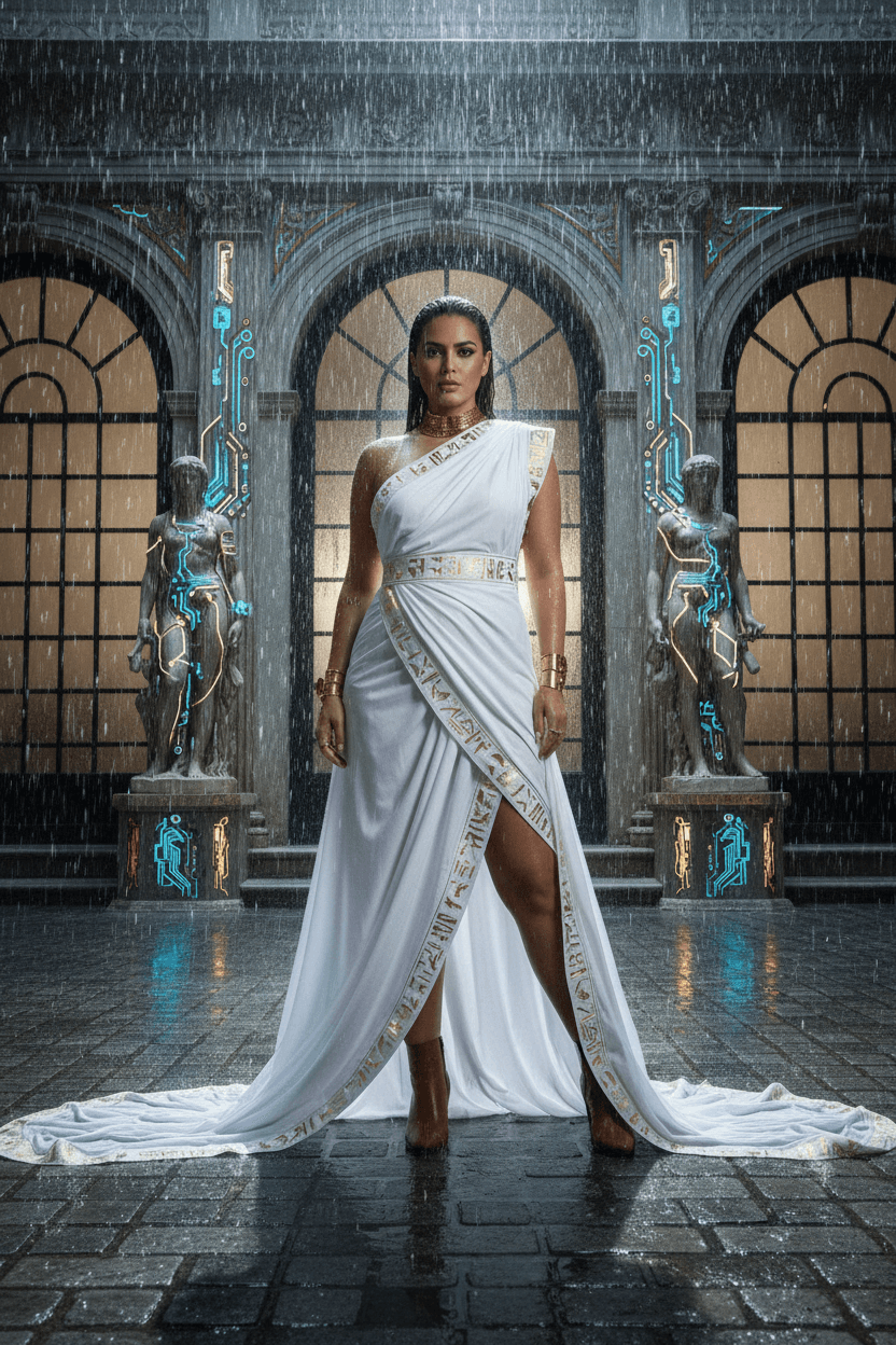 futuristic femme fatale