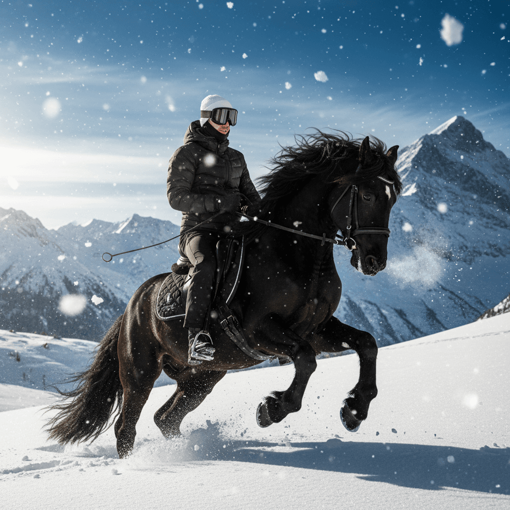 Majestic Black Horse Portrait