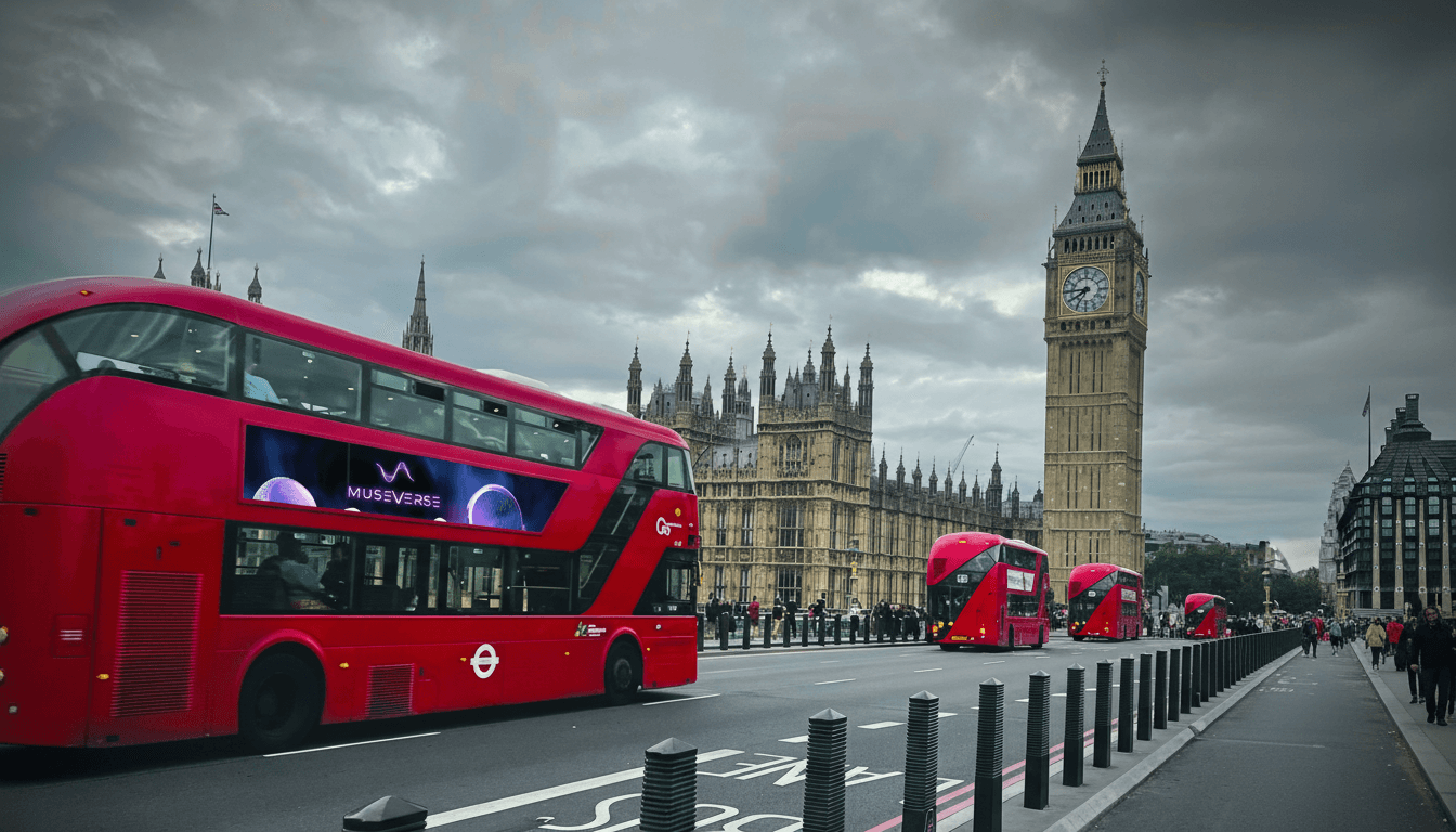 Double Decker Bus Ad
