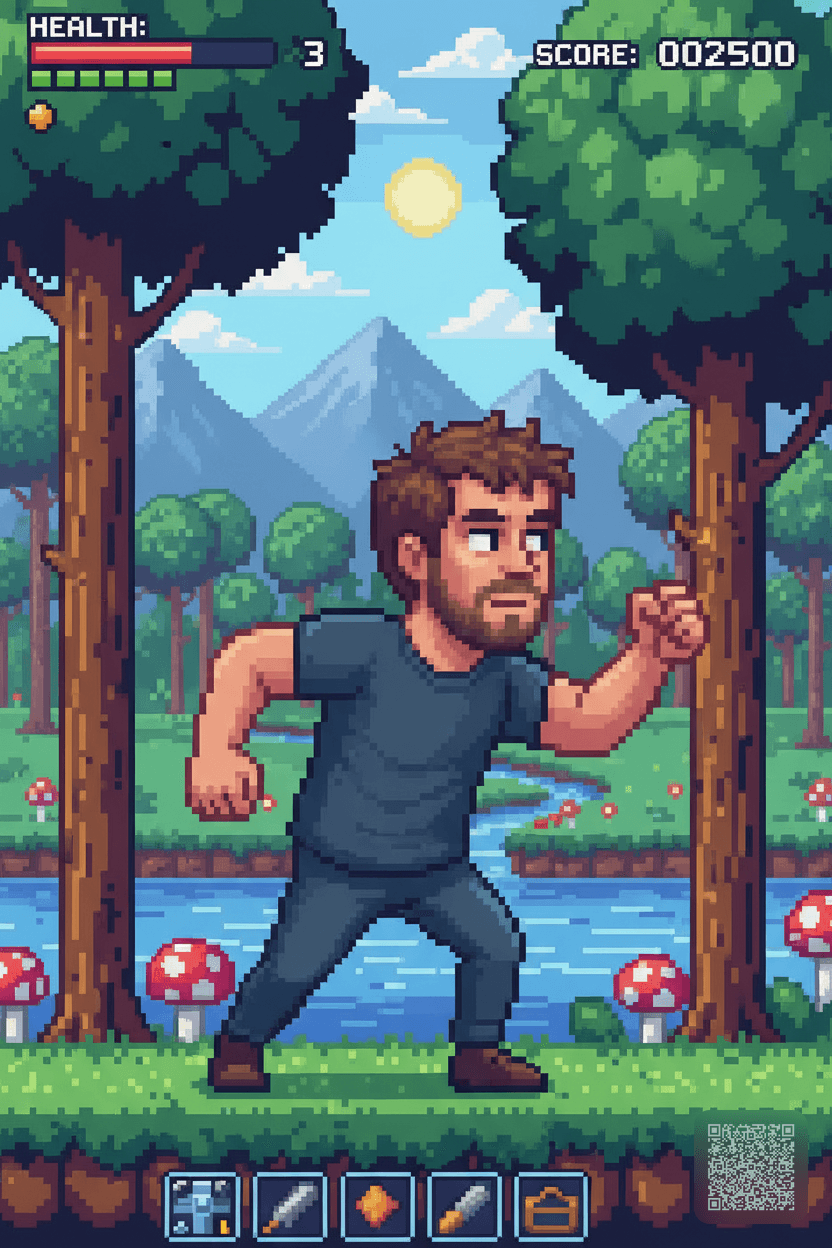 AI Retro 16-bit Video Game Character Generator