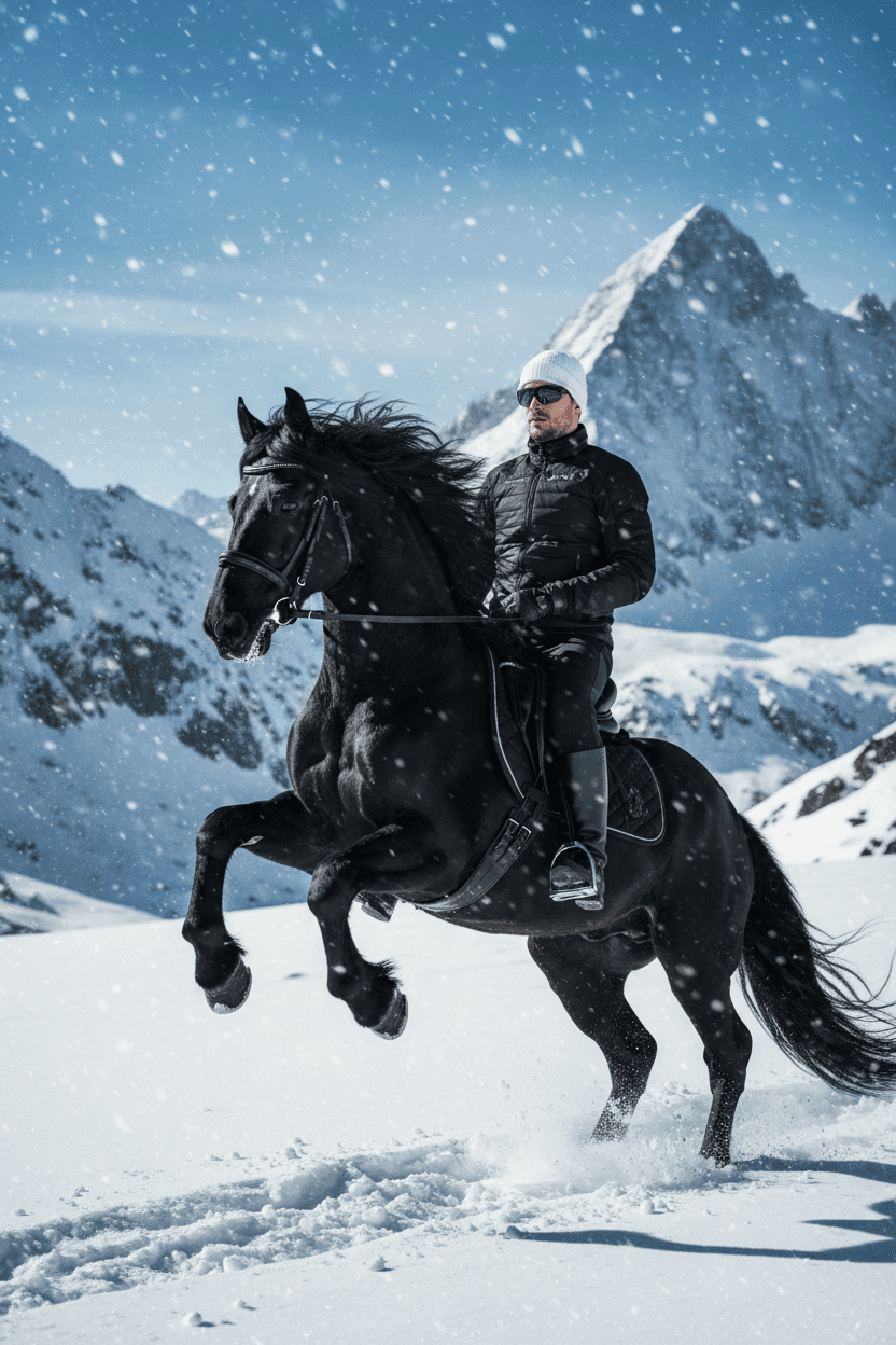 Majestic Black Horse Portrait