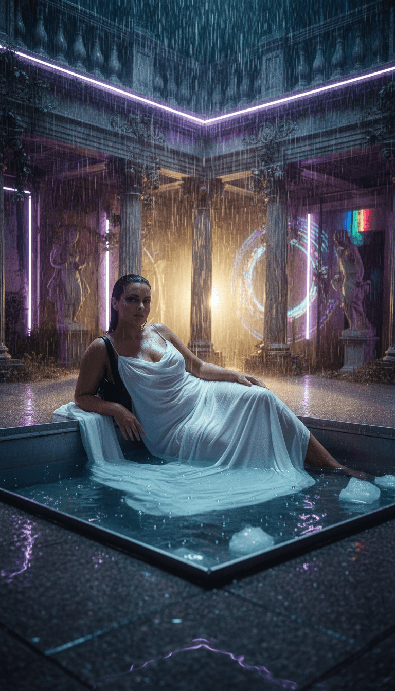 futuristic femme fatale