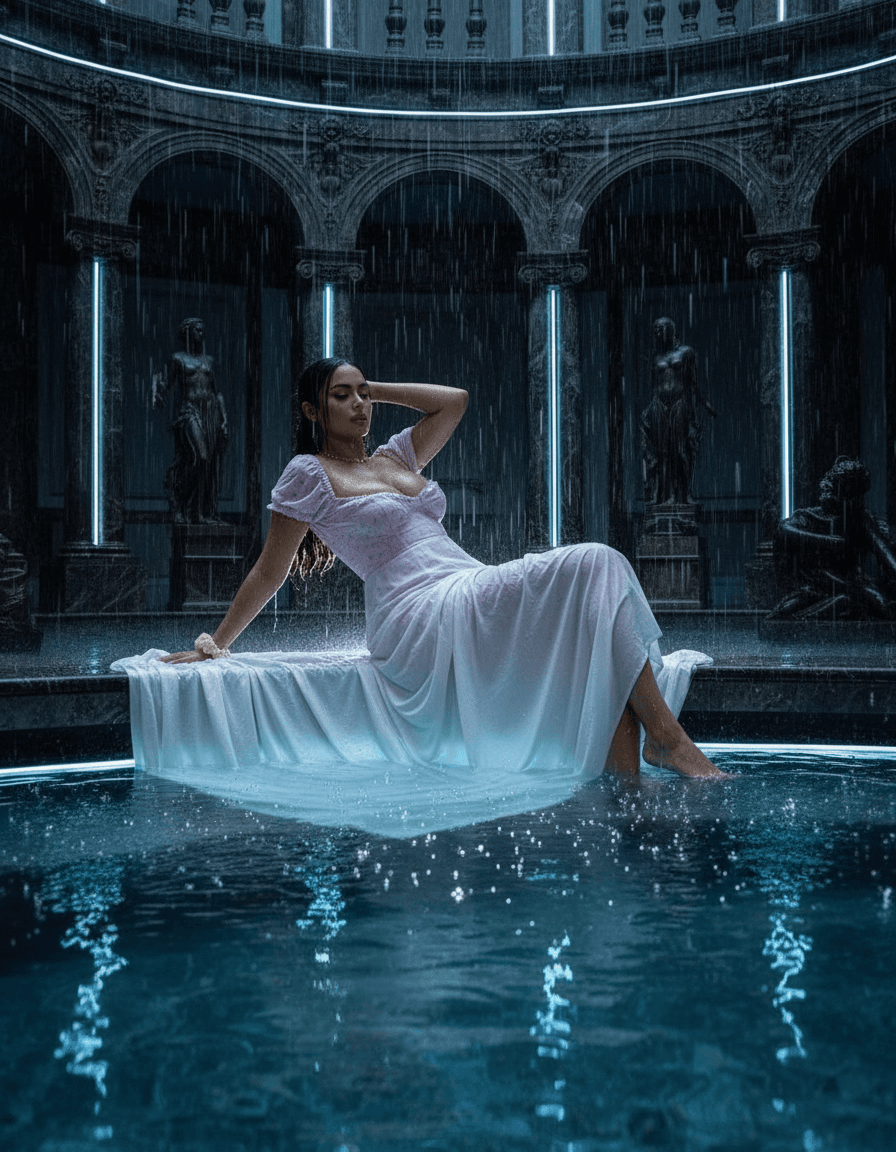 futuristic femme fatale