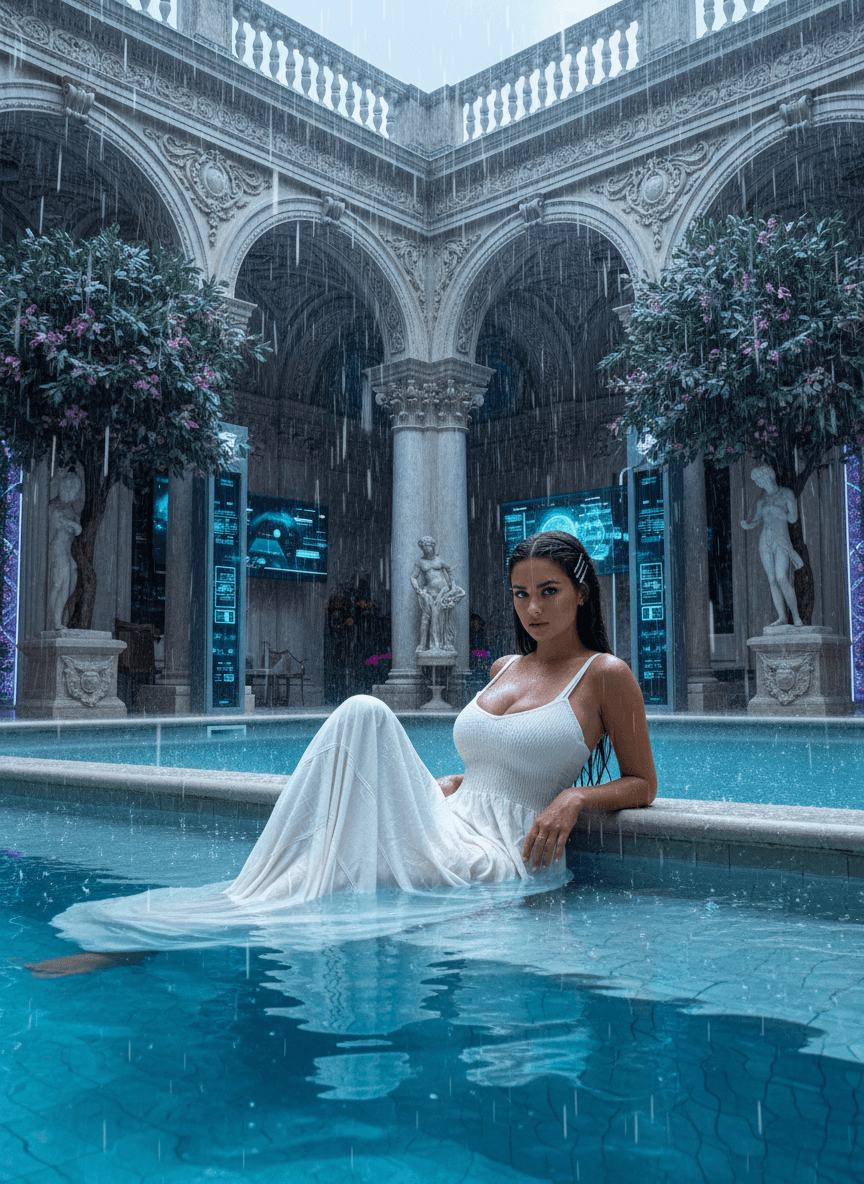 futuristic femme fatale