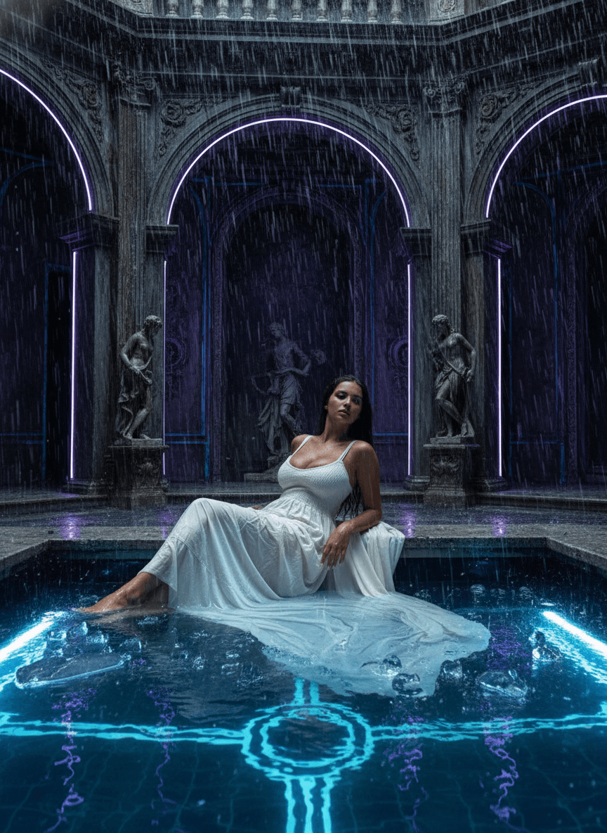 futuristic femme fatale