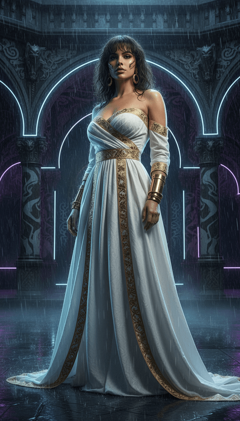 futuristic femme fatale