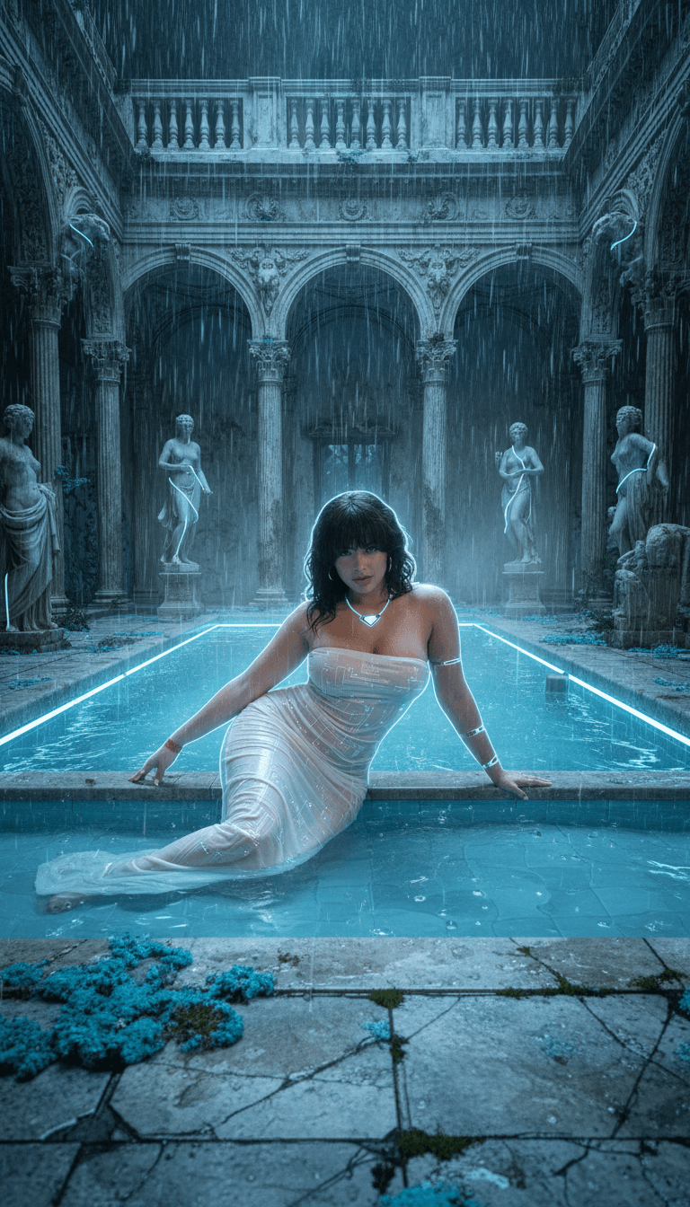 futuristic femme fatale