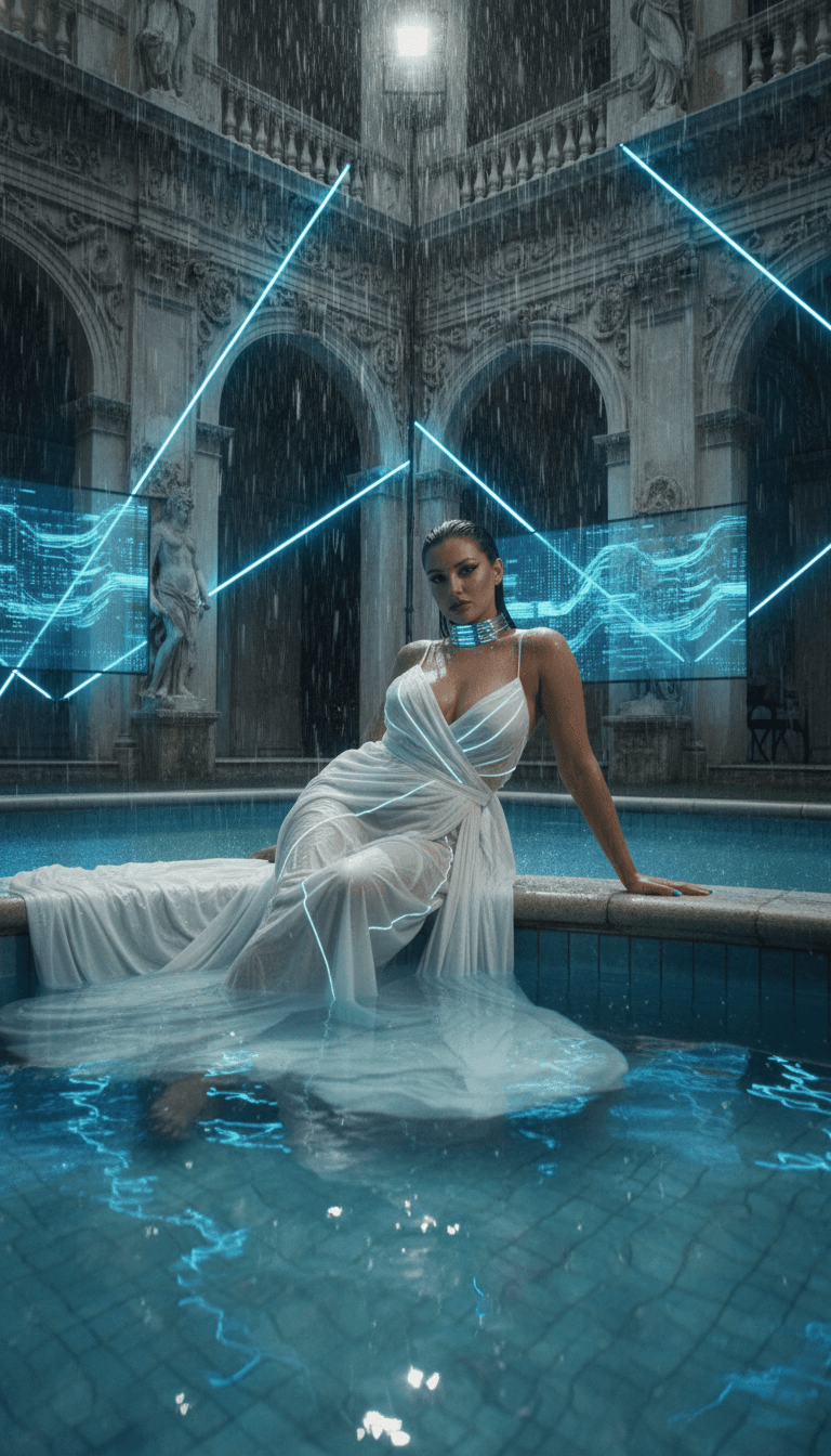 futuristic femme fatale