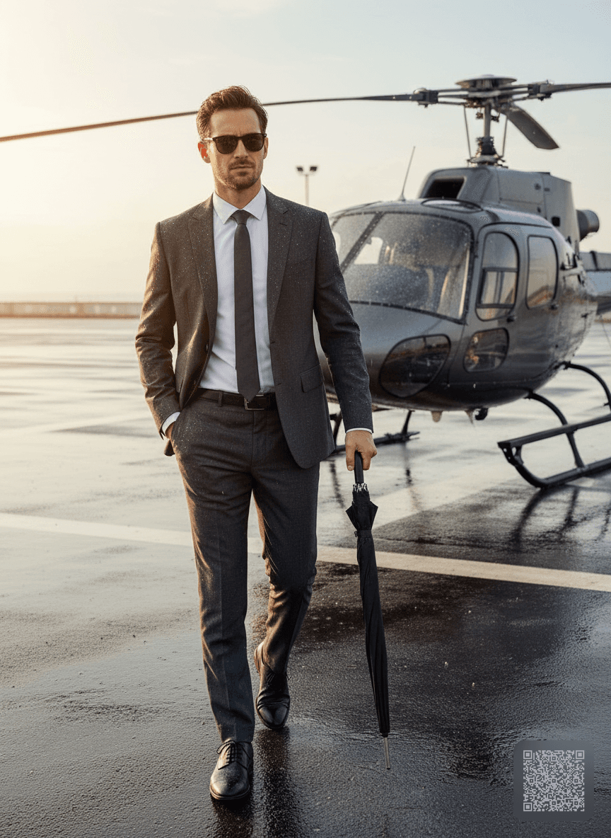 Cinematic Helicopter AI Portrait