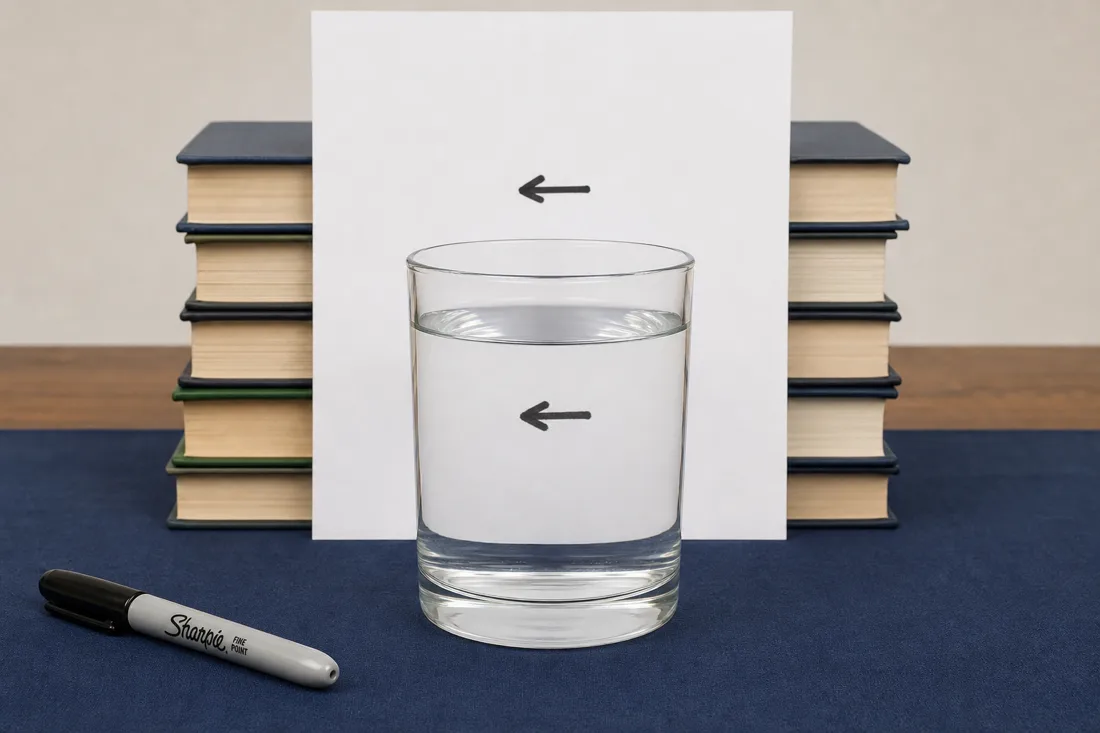 OpenAI gpt-image-2 — Two Arrows, One Glass of Water run 2