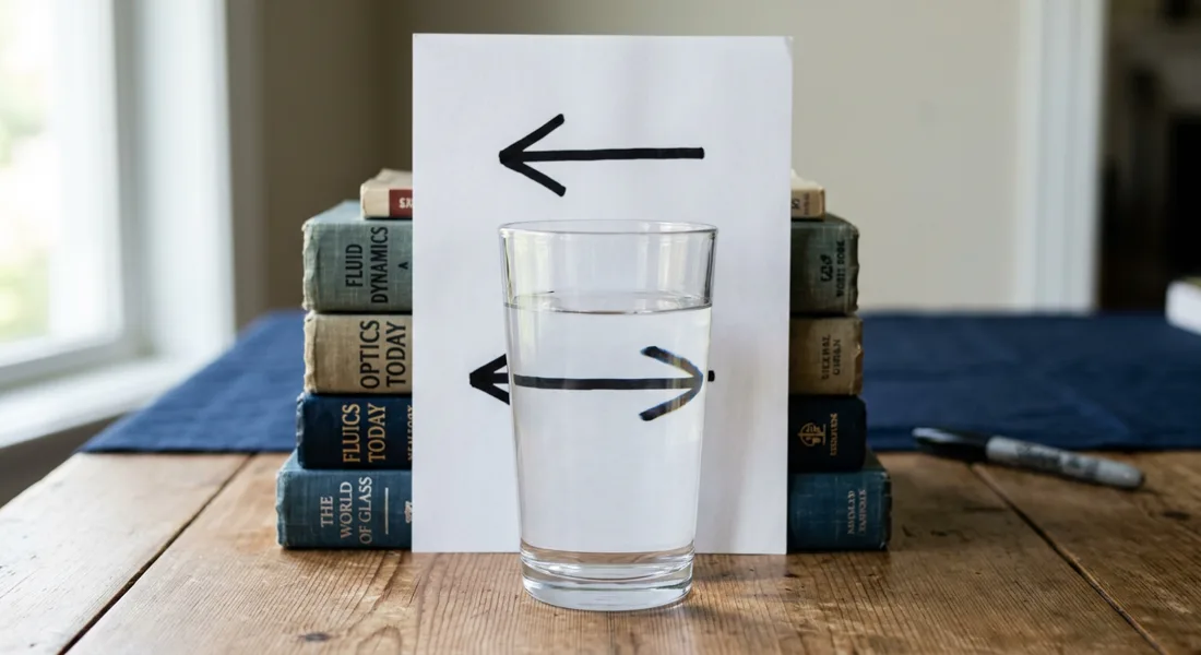 Google Nano Banana 2 — Two Arrows, One Glass of Water run 1
