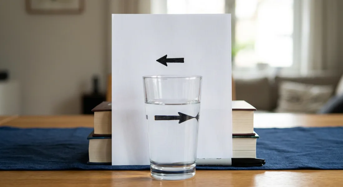 Google Nano Banana 2 — Two Arrows, One Glass of Water run 3