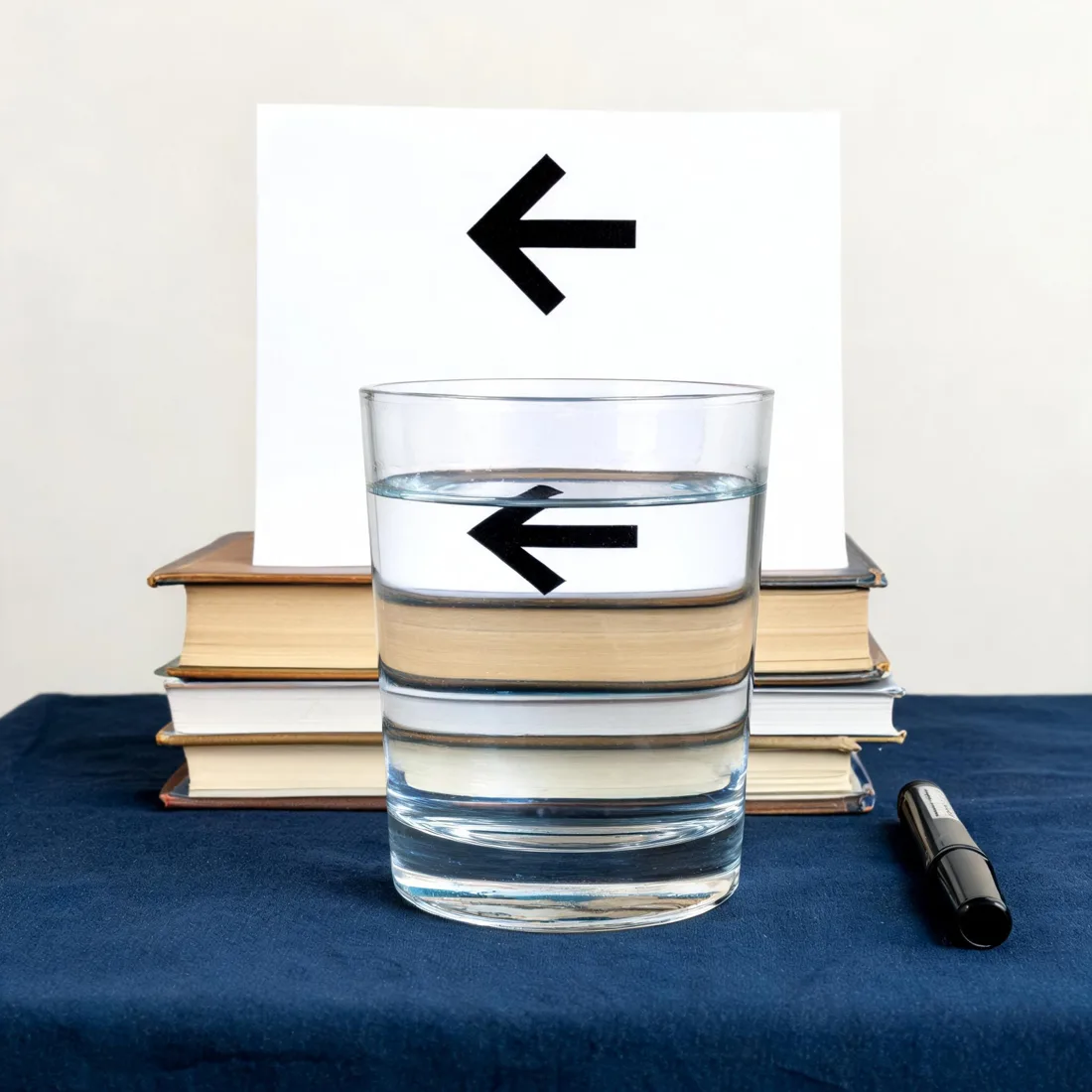 Seedream 5 Lite — Two Arrows, One Glass of Water run 1