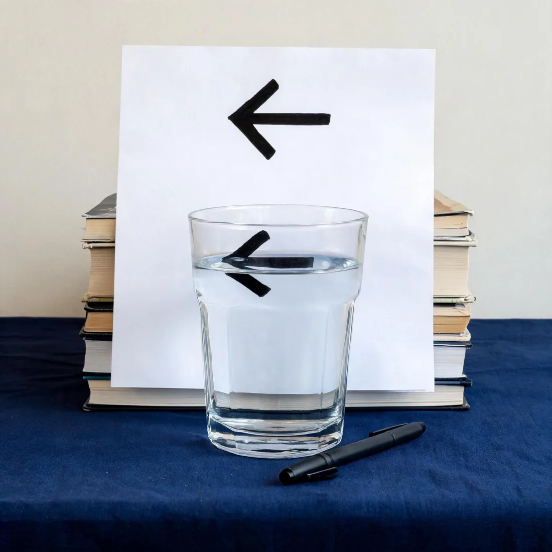 Seedream 5 Lite — Two Arrows, One Glass of Water run 3